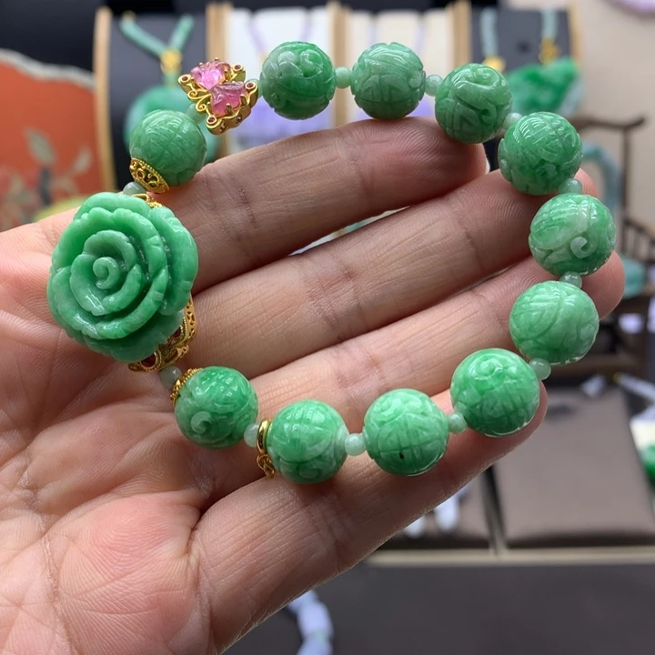 翡翠未镶嵌手链翡翠手链