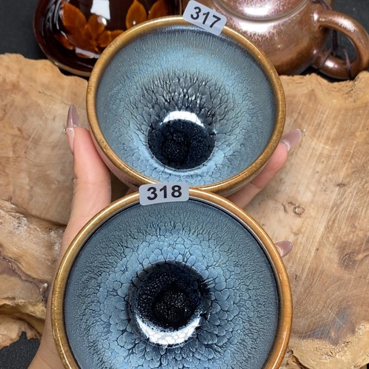 斌***茶盏建窑建盏主人杯317 318