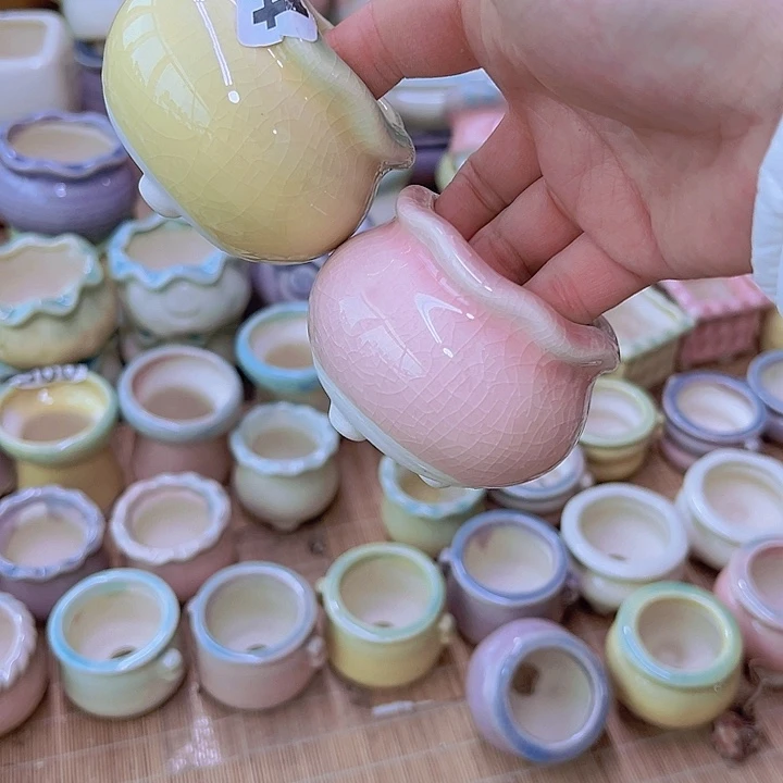 红陶陶瓷花盆当场满12包邮