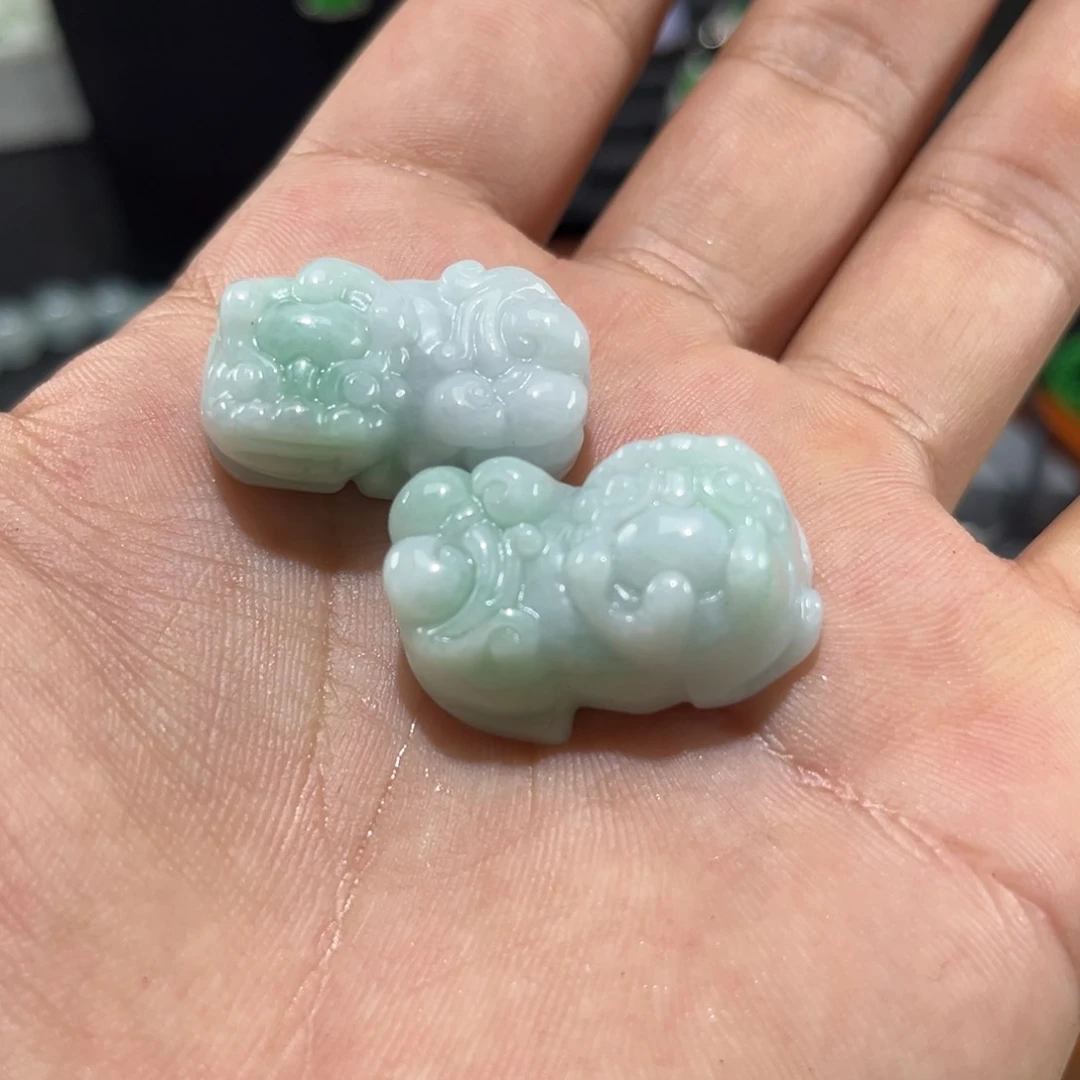 翡翠未镶嵌颈饰天然缅甸翡翠A货翡翠貔貅（多样性发一件）