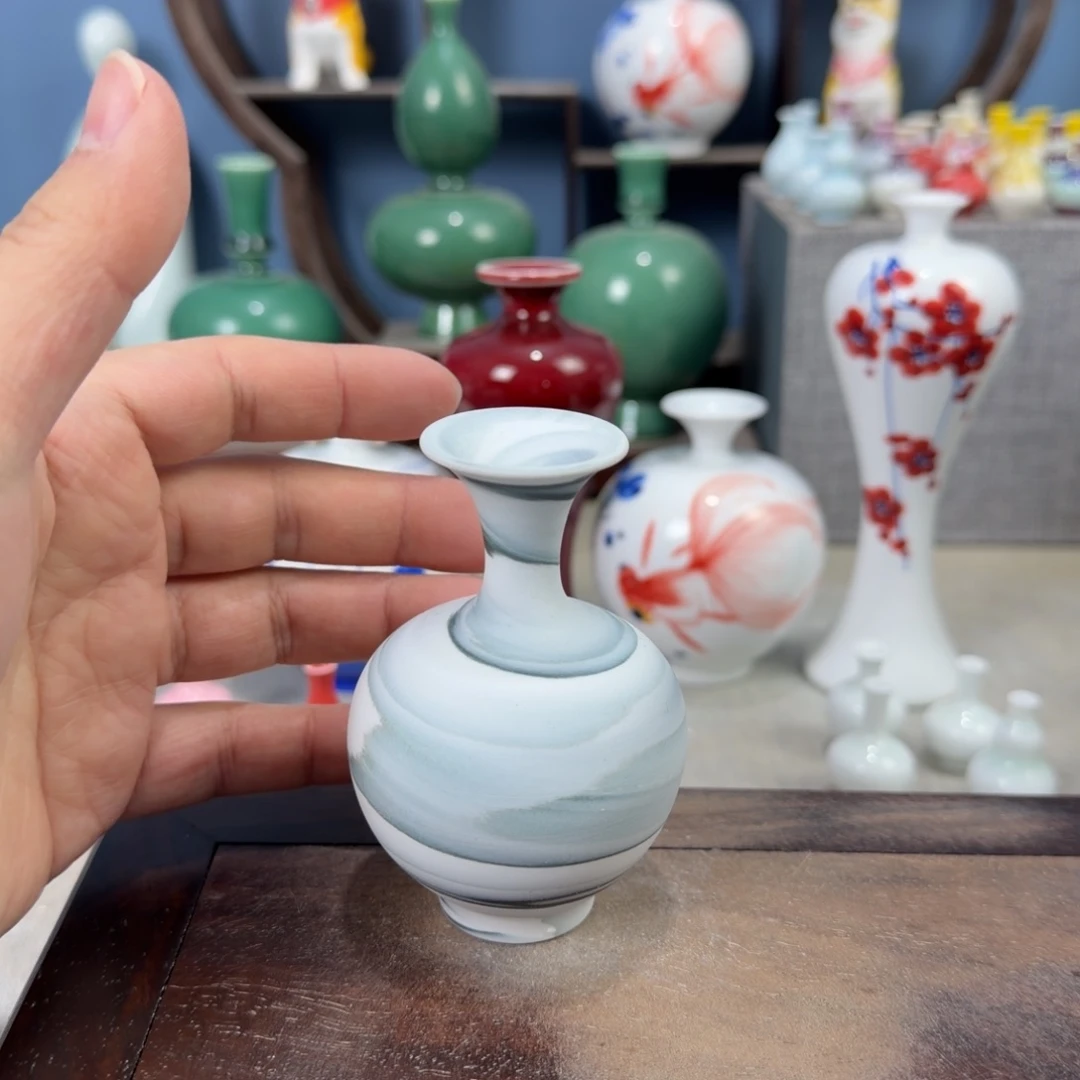陶瓷手工小花器摆件