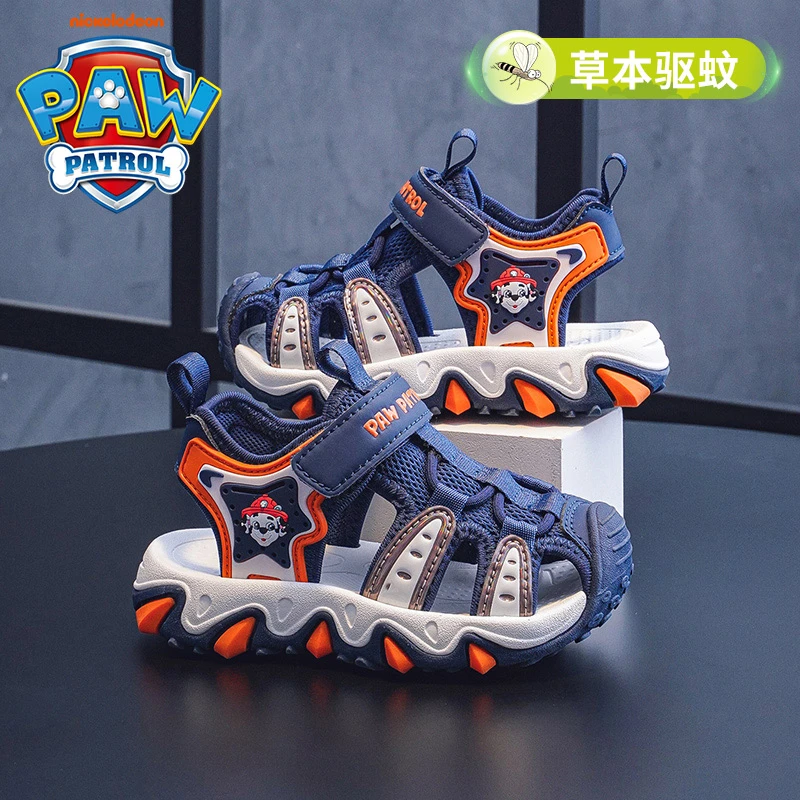 汪汪队驱蚊运动风休闲风软底凉鞋夏季韩版鞋子包头宝宝防滑鞋男