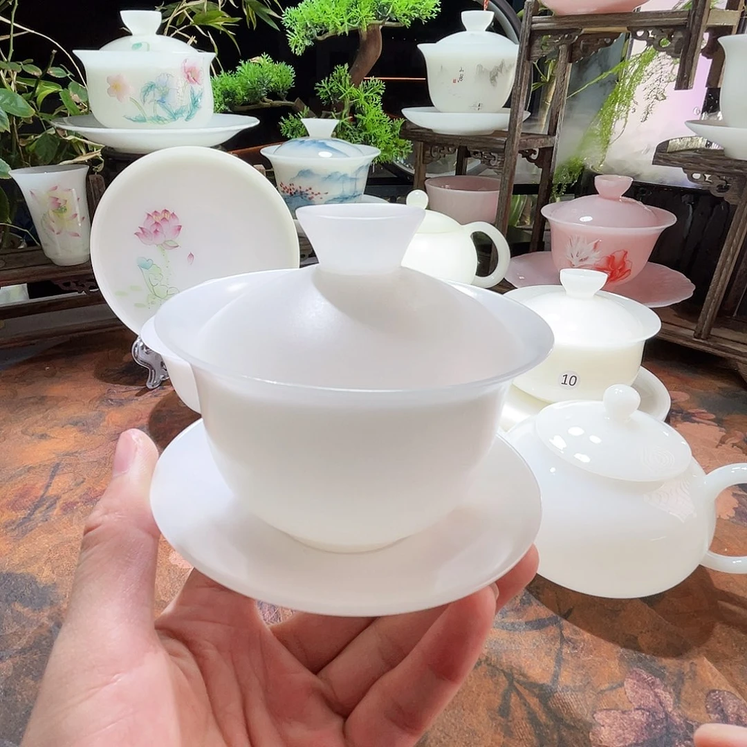 冰晶璞玉素烧二级三才元宝150ml