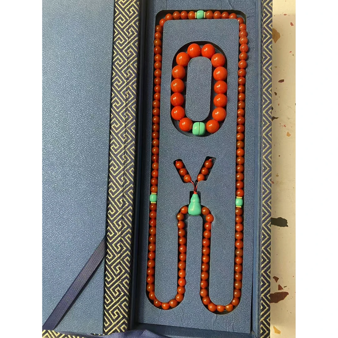 【闪购链接】锦红玛瑙套盒