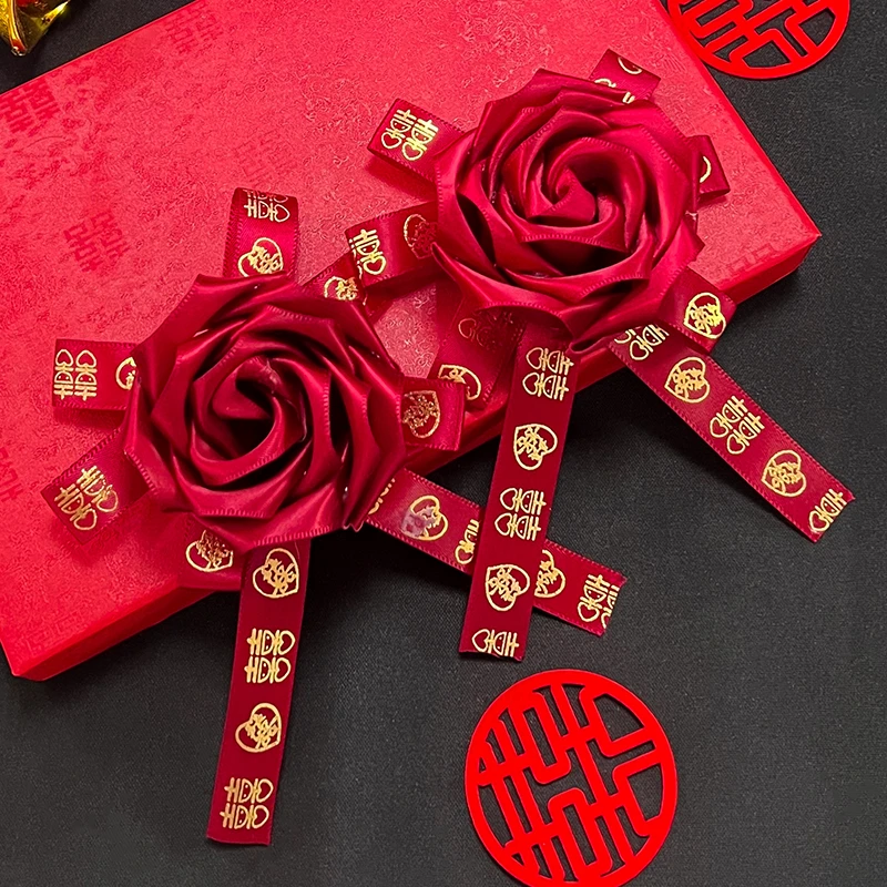 37*结婚胸花婚庆婚礼伴郎用品仿真襟花