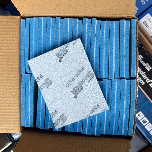 蝎子星75✖️100小方磨高品质蓝色陶瓷砂纸