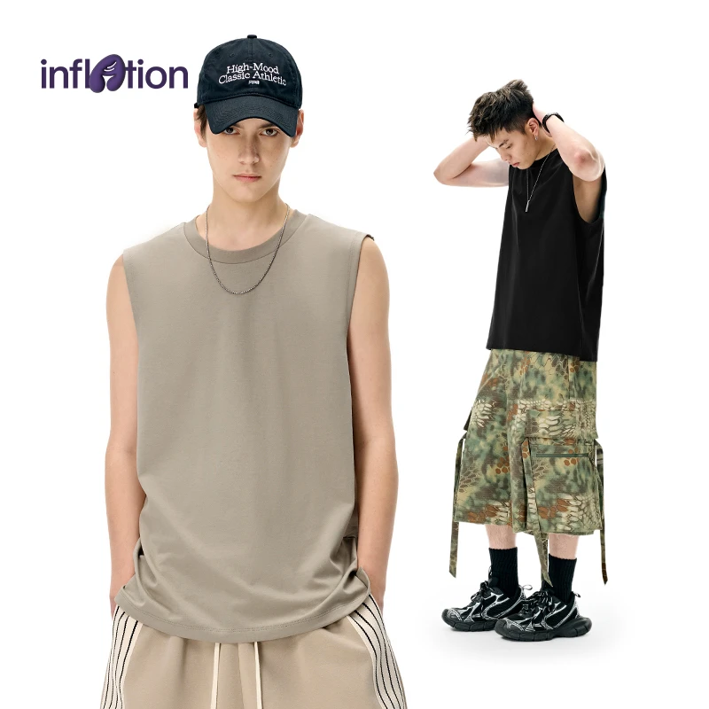 膨胀潮牌蜂窝运动背心2025春夏新品六合一科技凉感速干无袖男