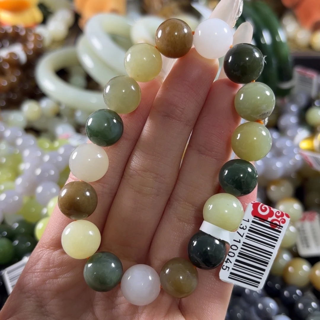 和田玉未镶嵌手链125