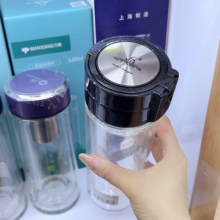 万象品牌双层玻璃杯V814-490