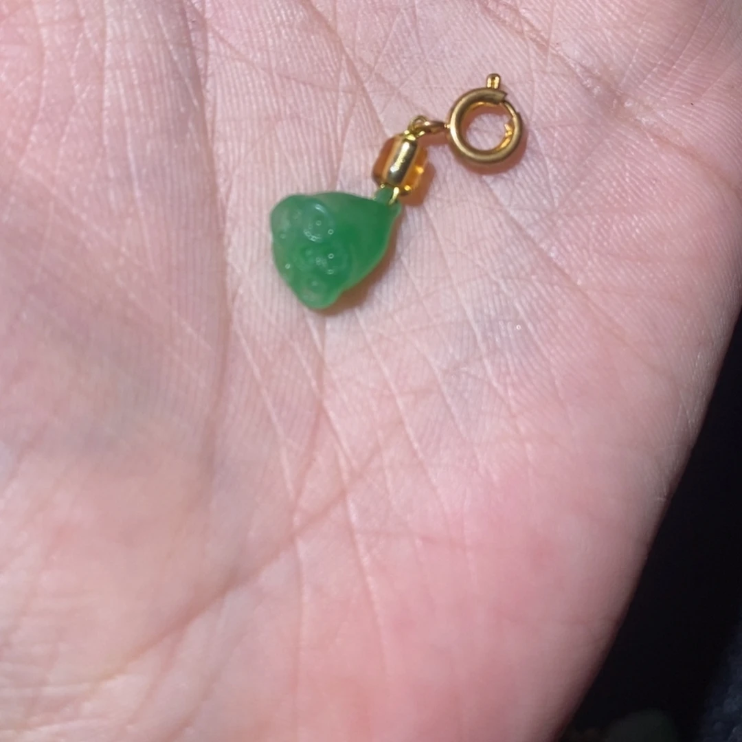 慢***板翡翠散珠无镶嵌10