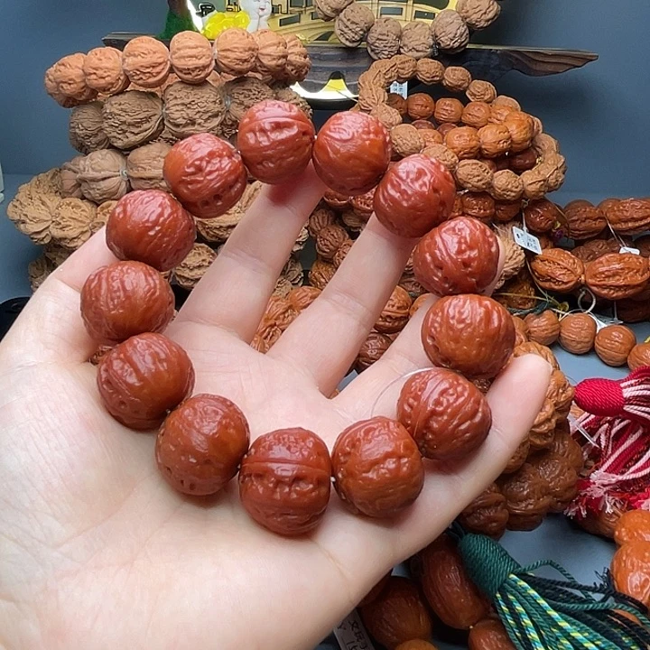 大***博手串文玩核桃水晶元宝