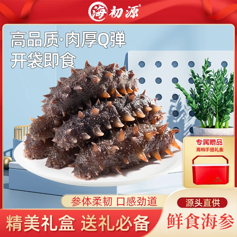 【书匀专属】海初源鲜食款即食海参两斤装约12-16头，礼盒款