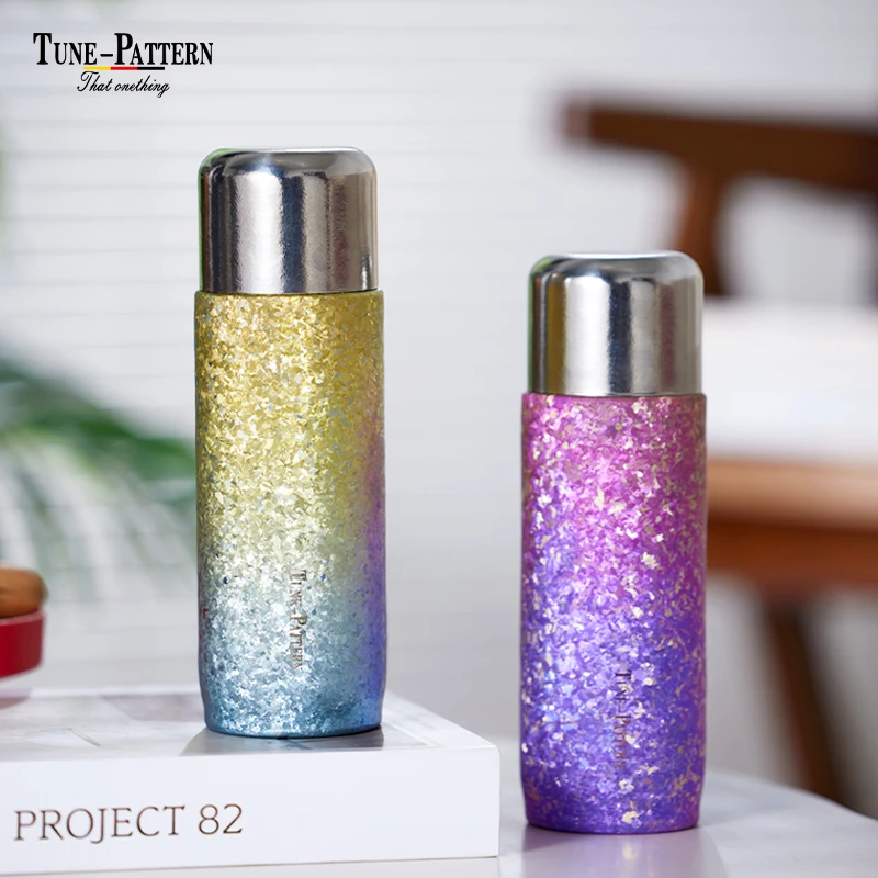 TUNE-PATTERN高档磁吸纯钛杯渐变色水杯子焖茶杯保温杯茶水分离杯