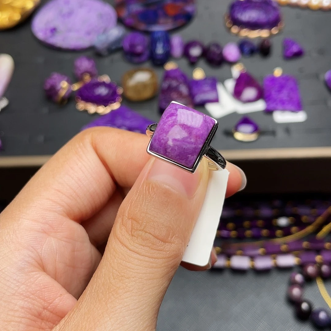 苏纪石（舒俱来）戒指银S925镶嵌