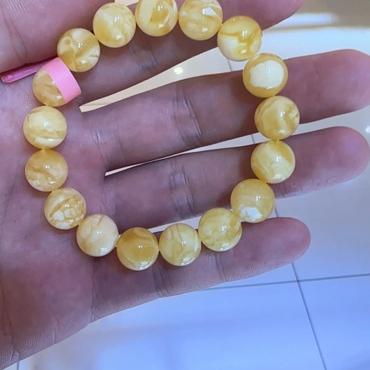 手链琥珀未镶嵌蜜蜡