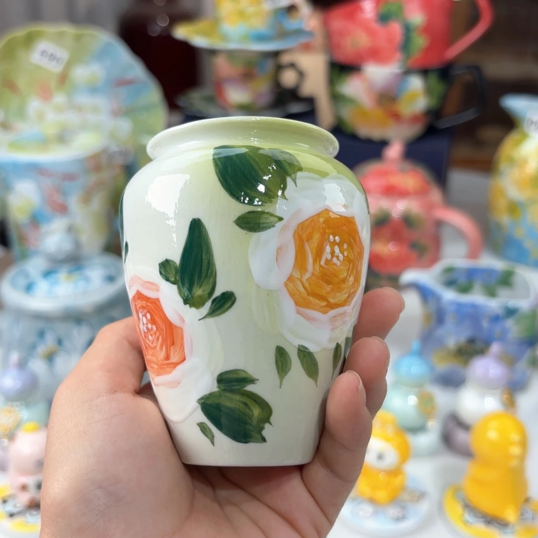 景德镇手绘高温釉下彩陶瓷茶具