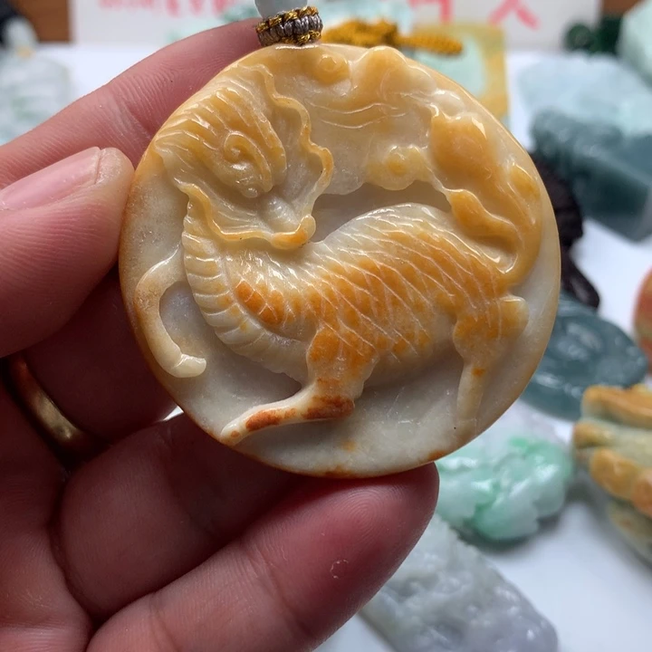颈饰未镶嵌翡翠保真天然a货翡翠