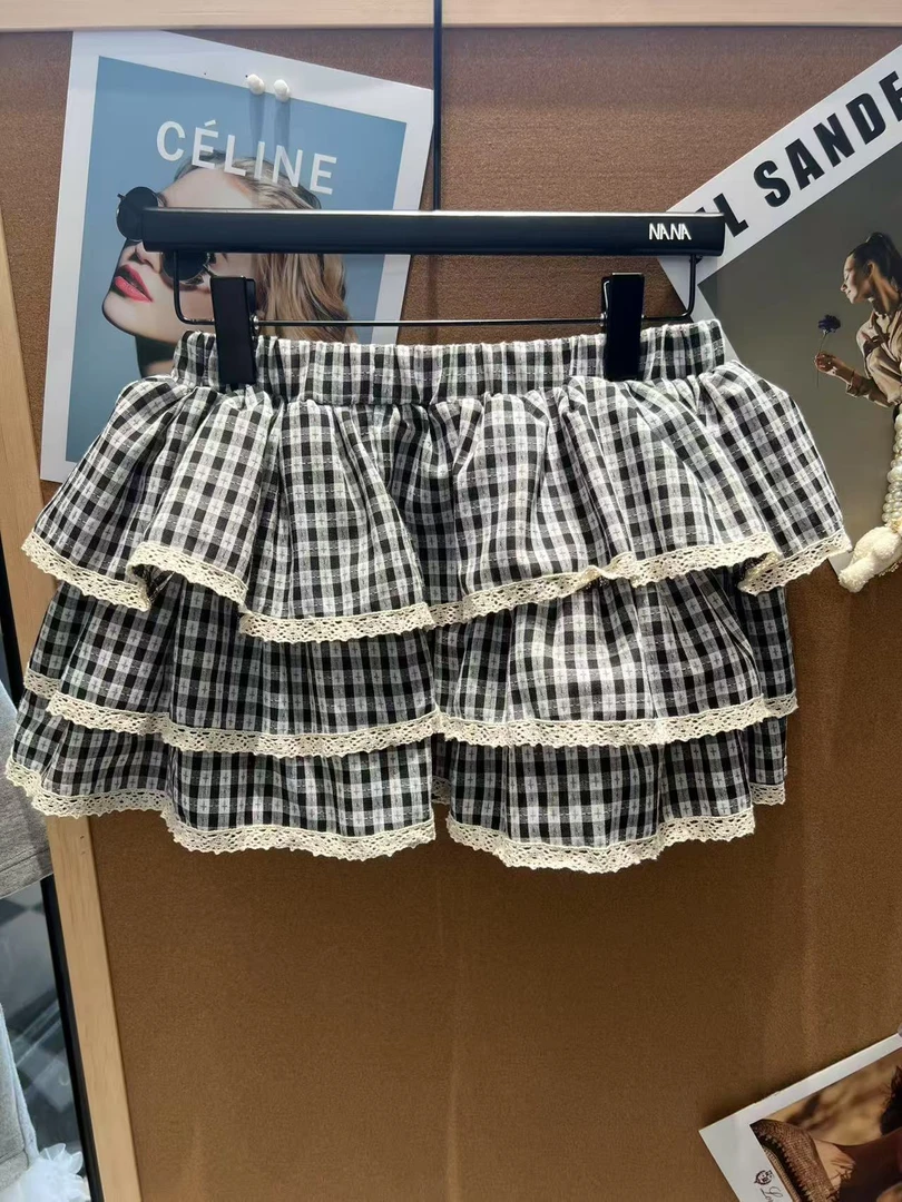 【NANA】小众格子百搭时尚半身裙F10002