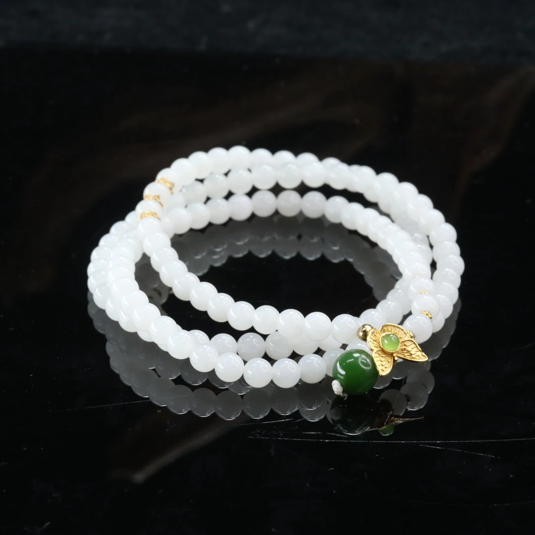 40和田玉S925白玉项链/900548北京中保拍卖