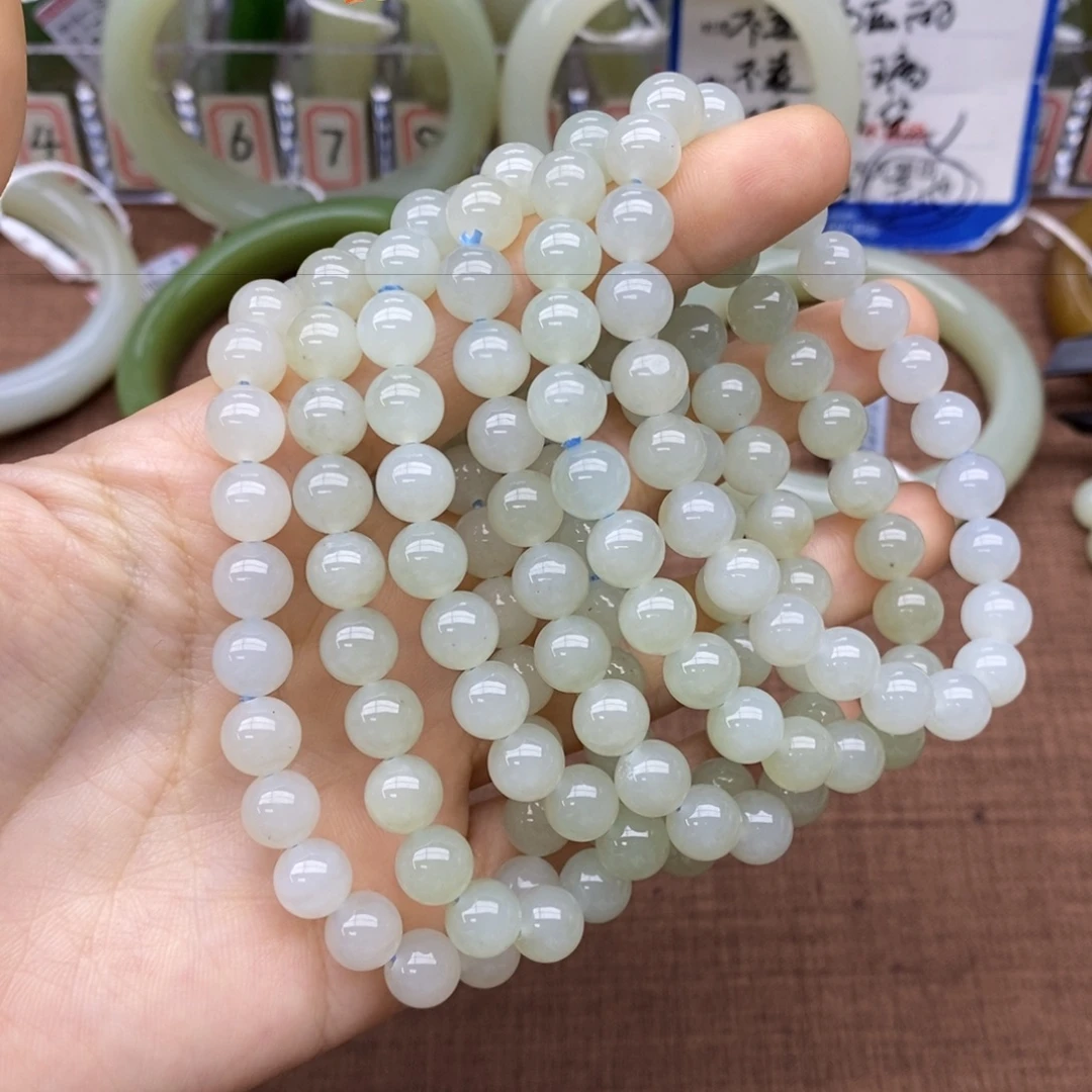 未镶嵌手串和田玉卡8