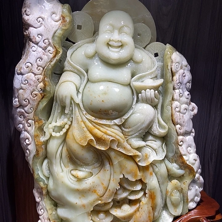 蛇纹石玉（覆膜）合金珠宝奇石