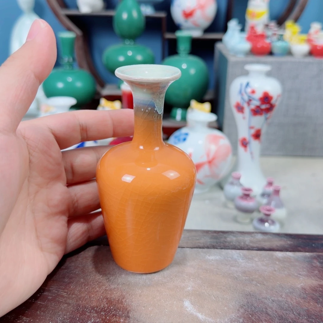 陶瓷手工小花器摆件