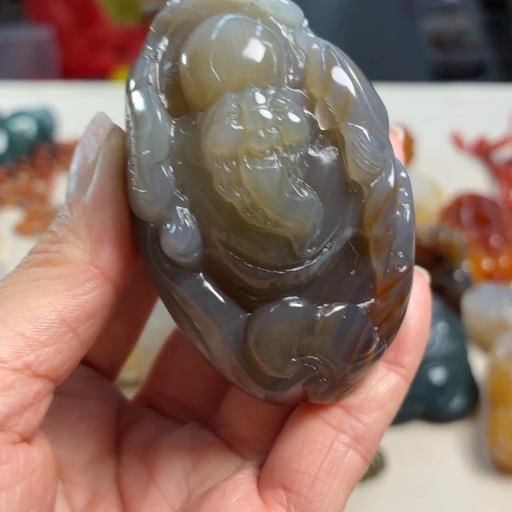 玛瑙/玉髓未镶嵌吊坠(不含链)