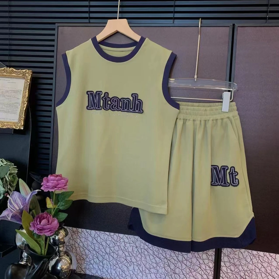 【现货】潮童无袖韩版中大童休闲男童运动百搭休闲套装YG6229