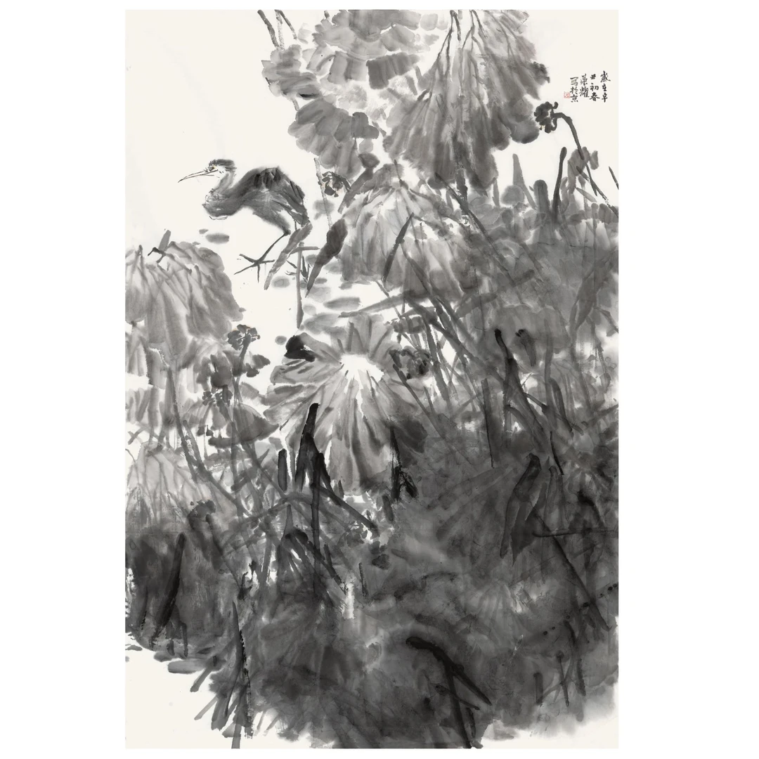 张文庚老师 国展作品 187cmx100cm 《盛夏图》