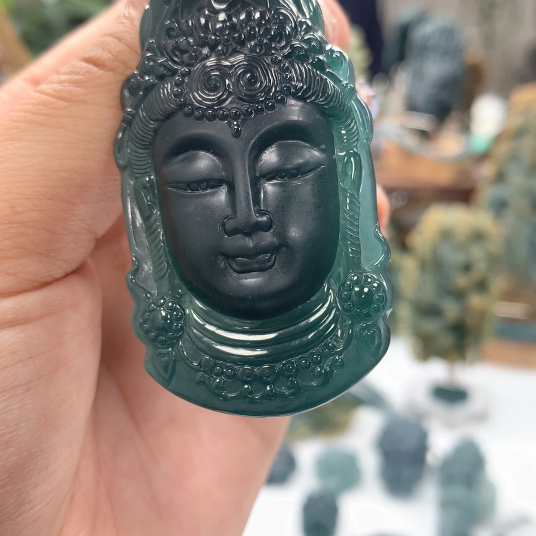 颈饰未镶嵌翡翠天然翡翠