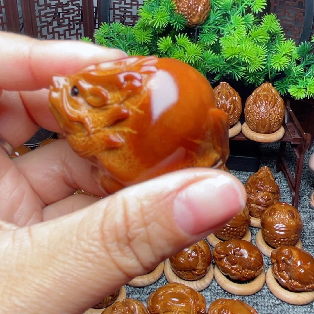 【闪购商品】橄榄核手串/手链p***m38左右光背龙龟单子手把