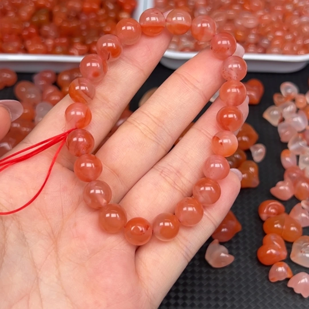 A***乐南红玛瑙未镶嵌手链