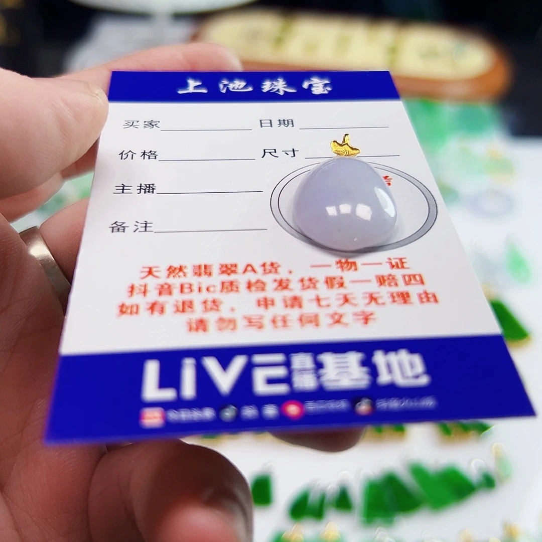 翡翠18K金镶嵌颈饰翡翠