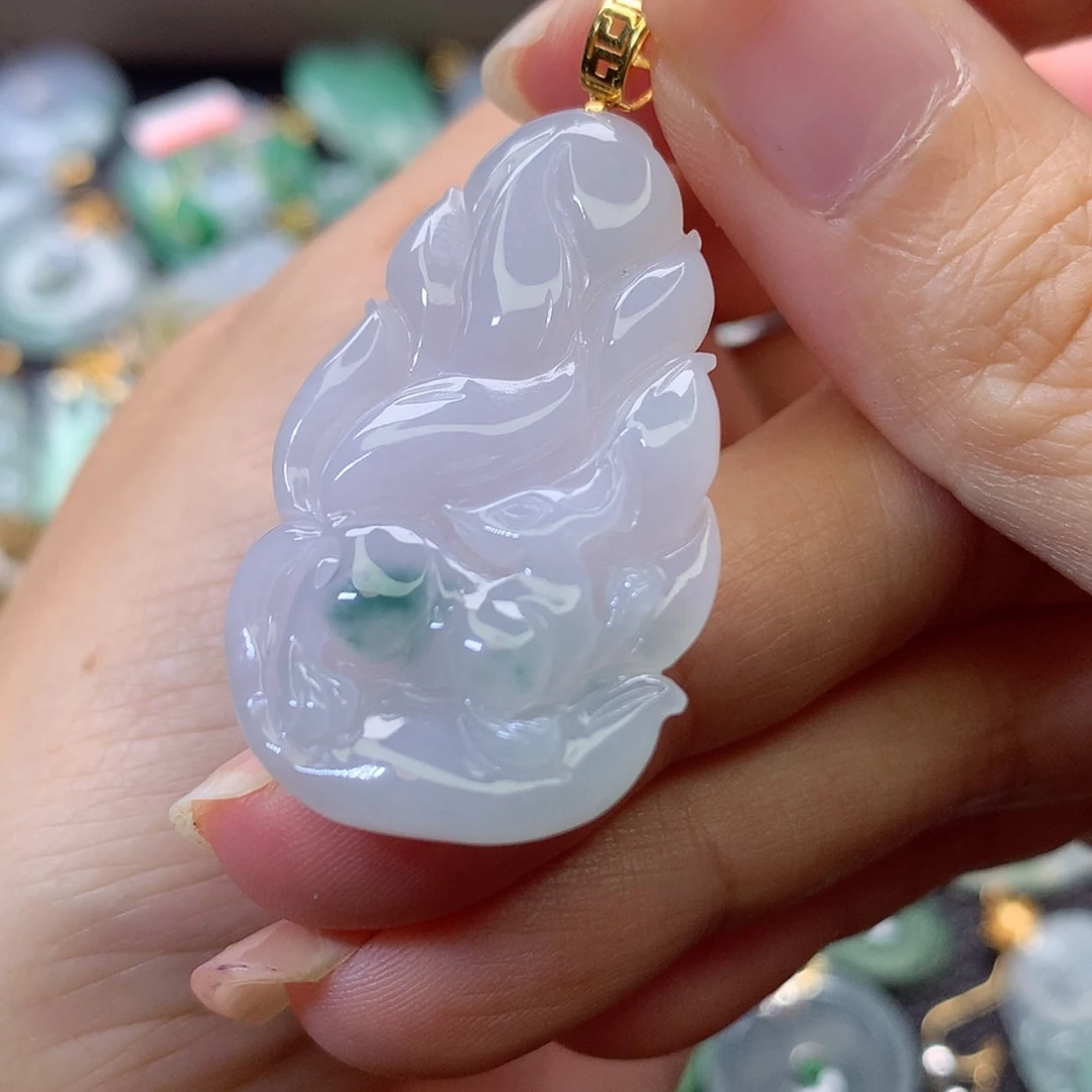【闪购商品】吊坠(赠链)18K金镶嵌翡翠