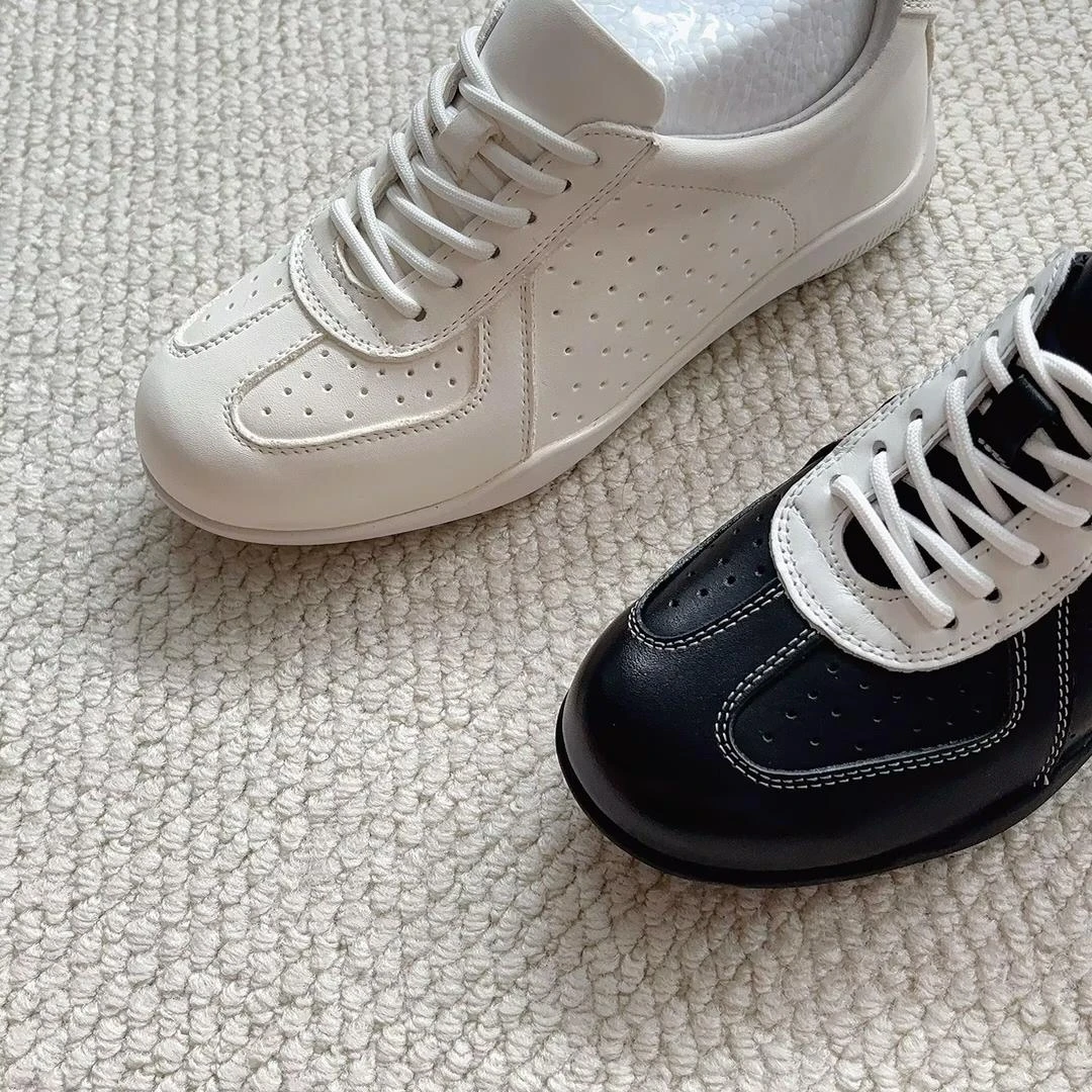 水洗手工马皮夏季新款增高芭蕾舞鞋时尚运动百搭休闲透气德迅鞋