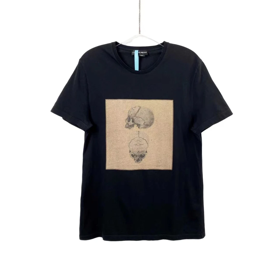 99新 Alexander McQueen/亚历山大·麦昆  bb一二二零 棉印花短袖M