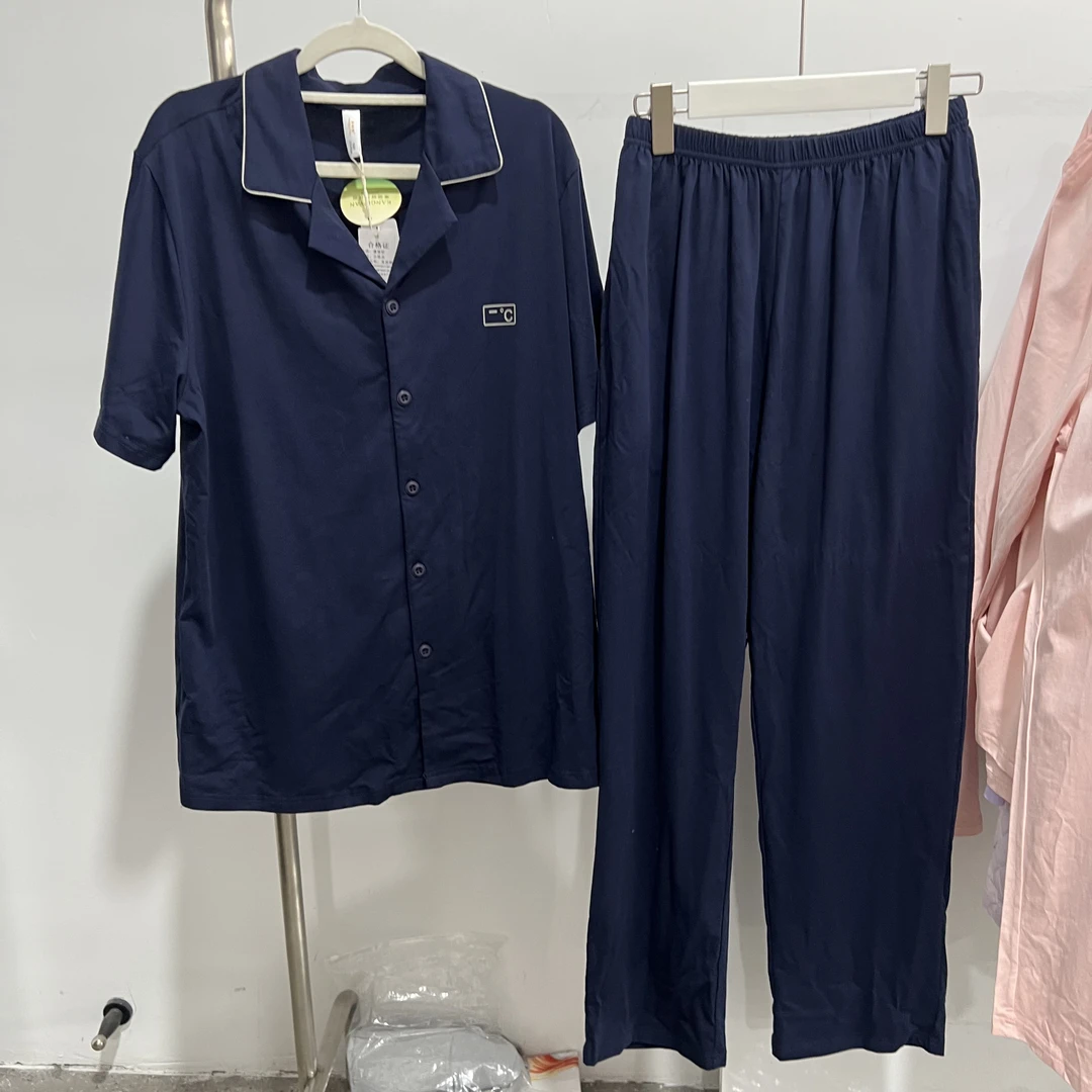 K3419089新款男士短袖长裤休闲家居服套装