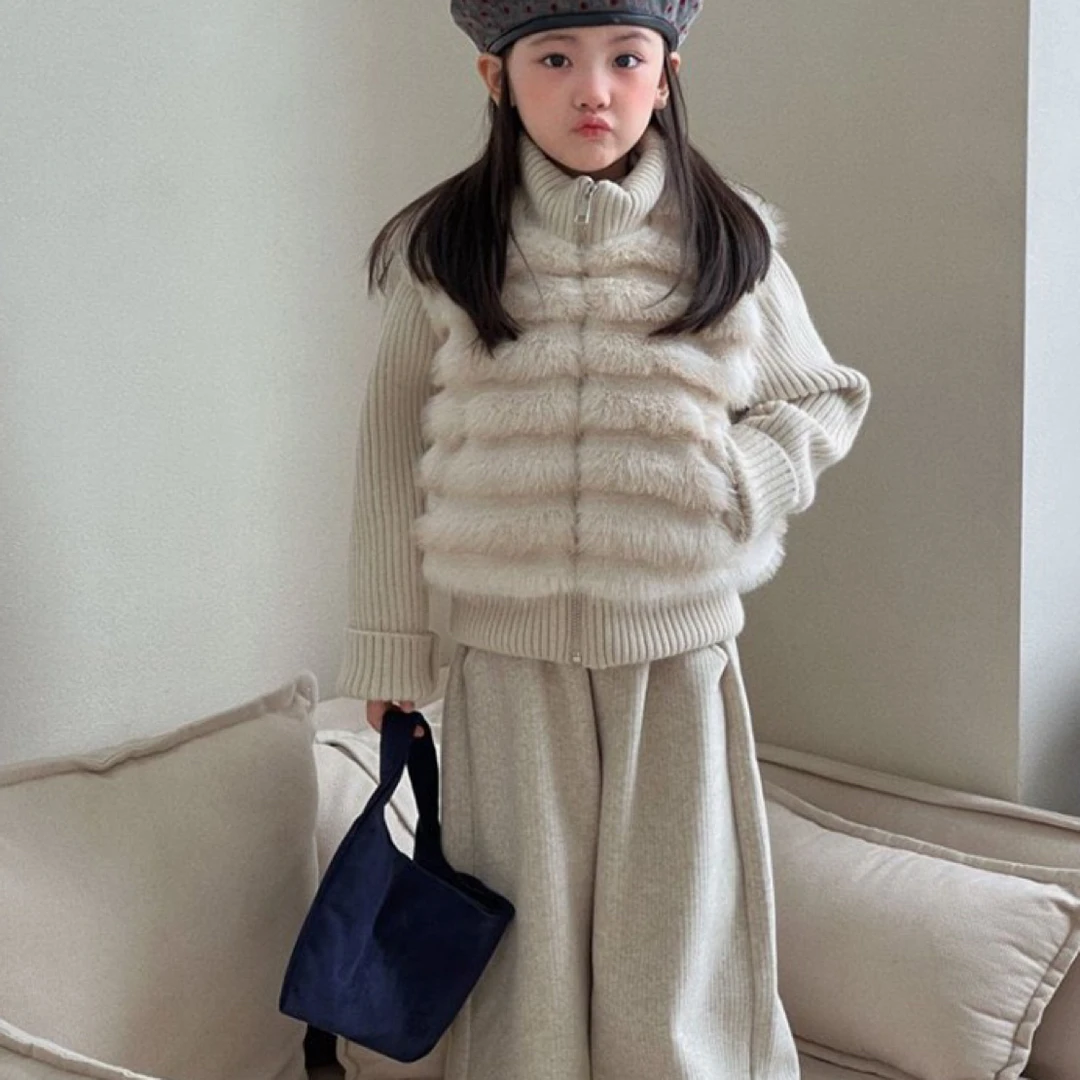 女童秋冬新款套装2025女宝宝洋气夹棉外套加绒休闲裤两件套