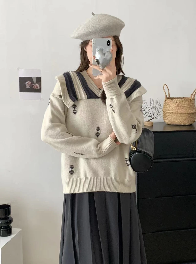 直播间【001-200】韩系毛衣2024秋冬新款外套连衣裙百搭韩系