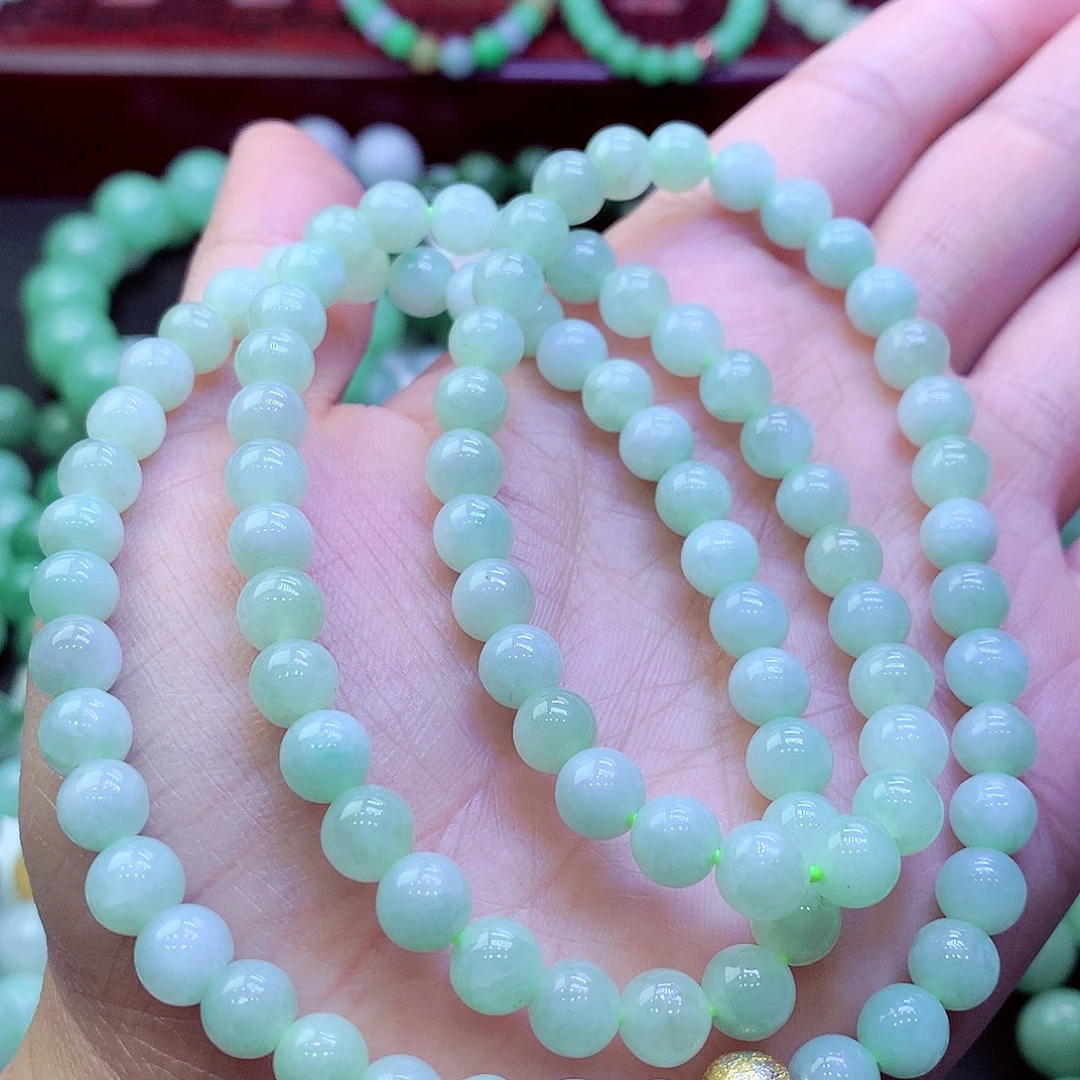 翡翠未镶嵌毛衣链