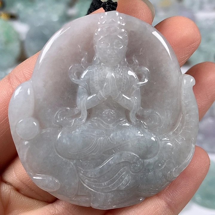 颈饰未镶嵌翡翠普贤菩萨福利