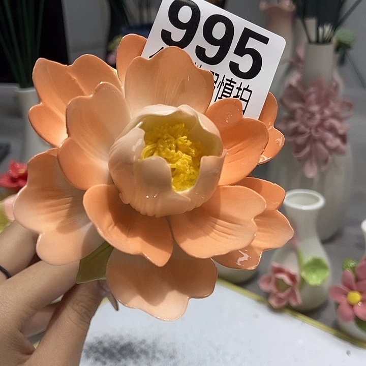 陶瓷纯手工捏花设计