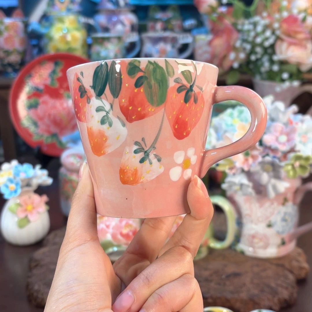 景德镇手绘高温釉下彩陶瓷茶具