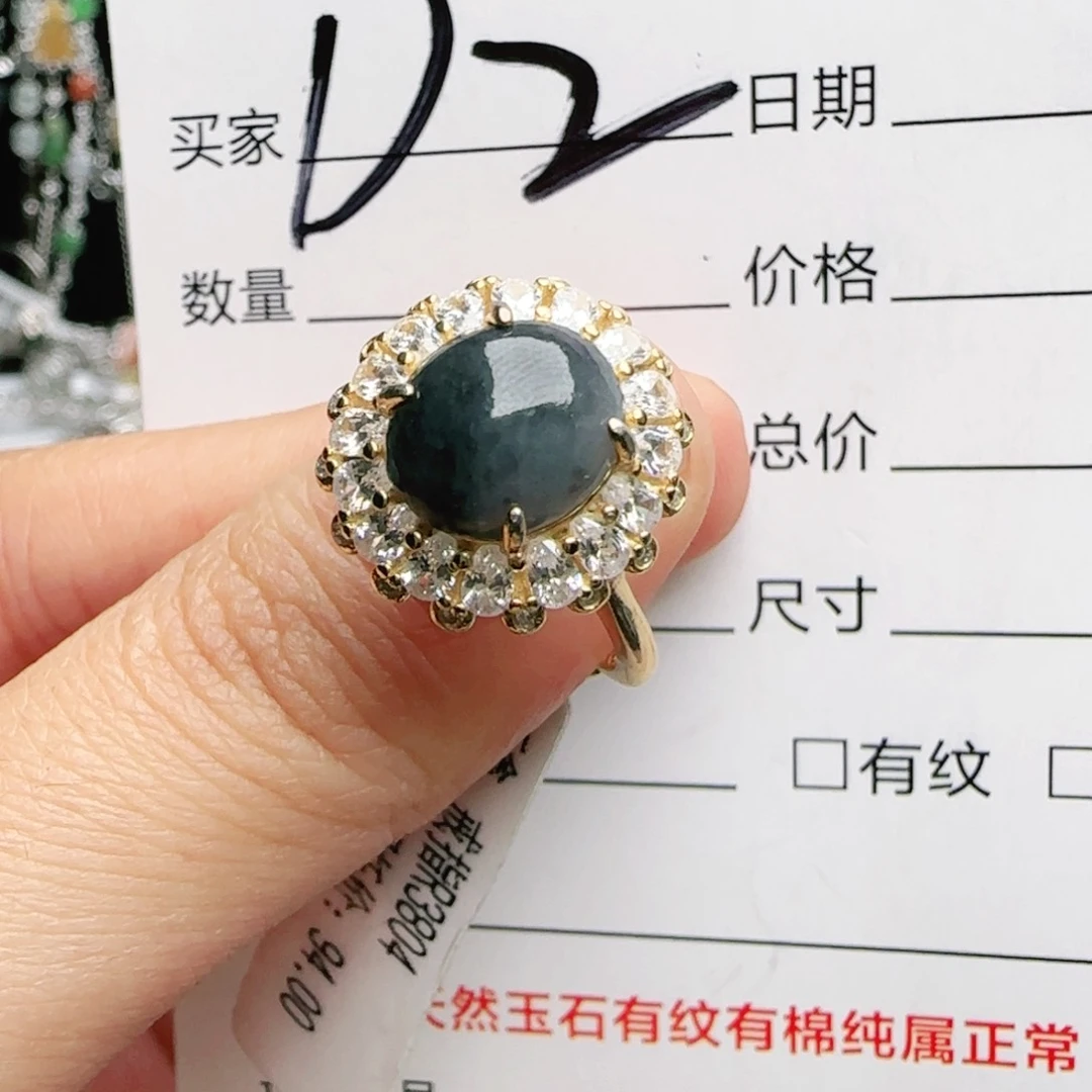 银S925镶嵌手链翡翠