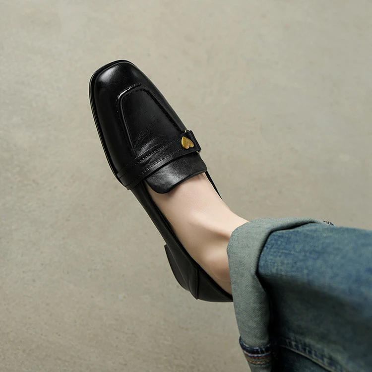 【成都●手工定制】深口单鞋2025年春季简约粗跟拼色纯色