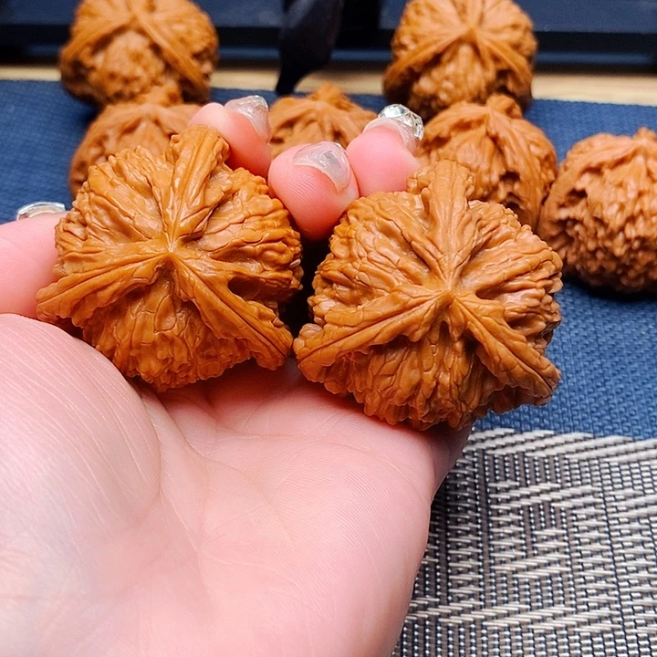 紫***來吊坠文玩核桃三棱