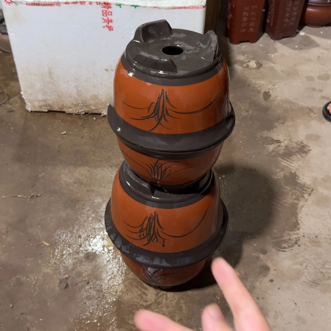 紫砂花盆口径18.12/14.10口径