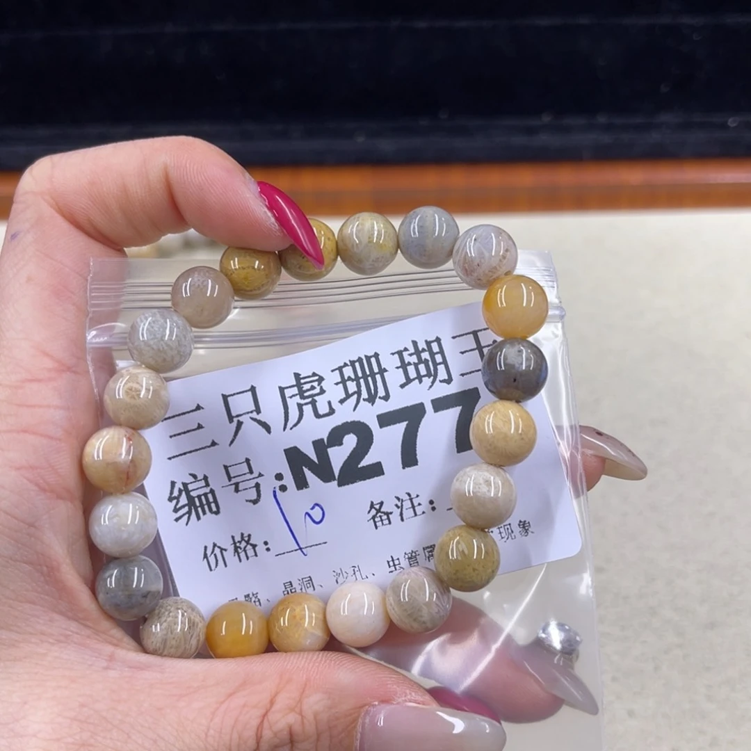 硅化珊瑚（珊瑚玉）1足银镀金镶嵌x****5