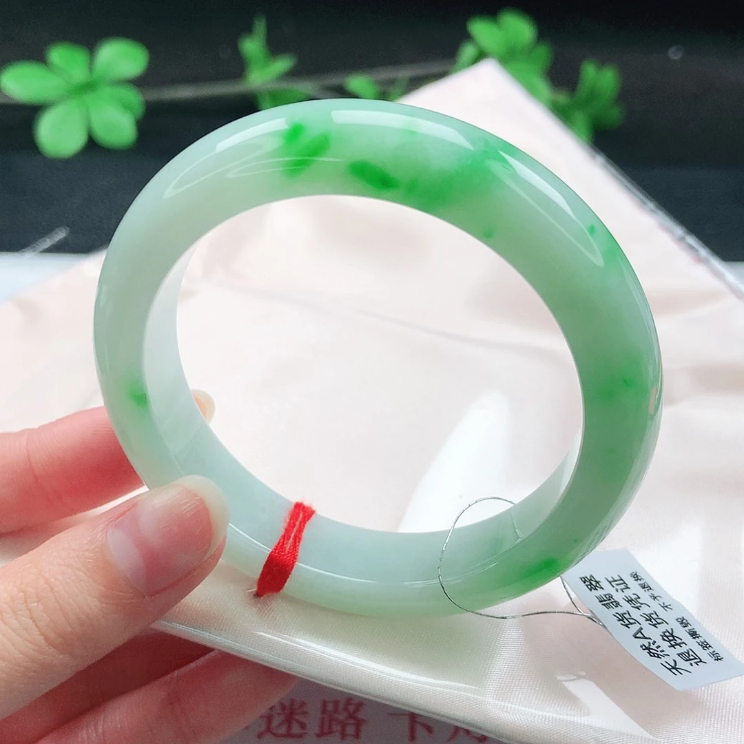 未镶嵌手镯翡翠55圈