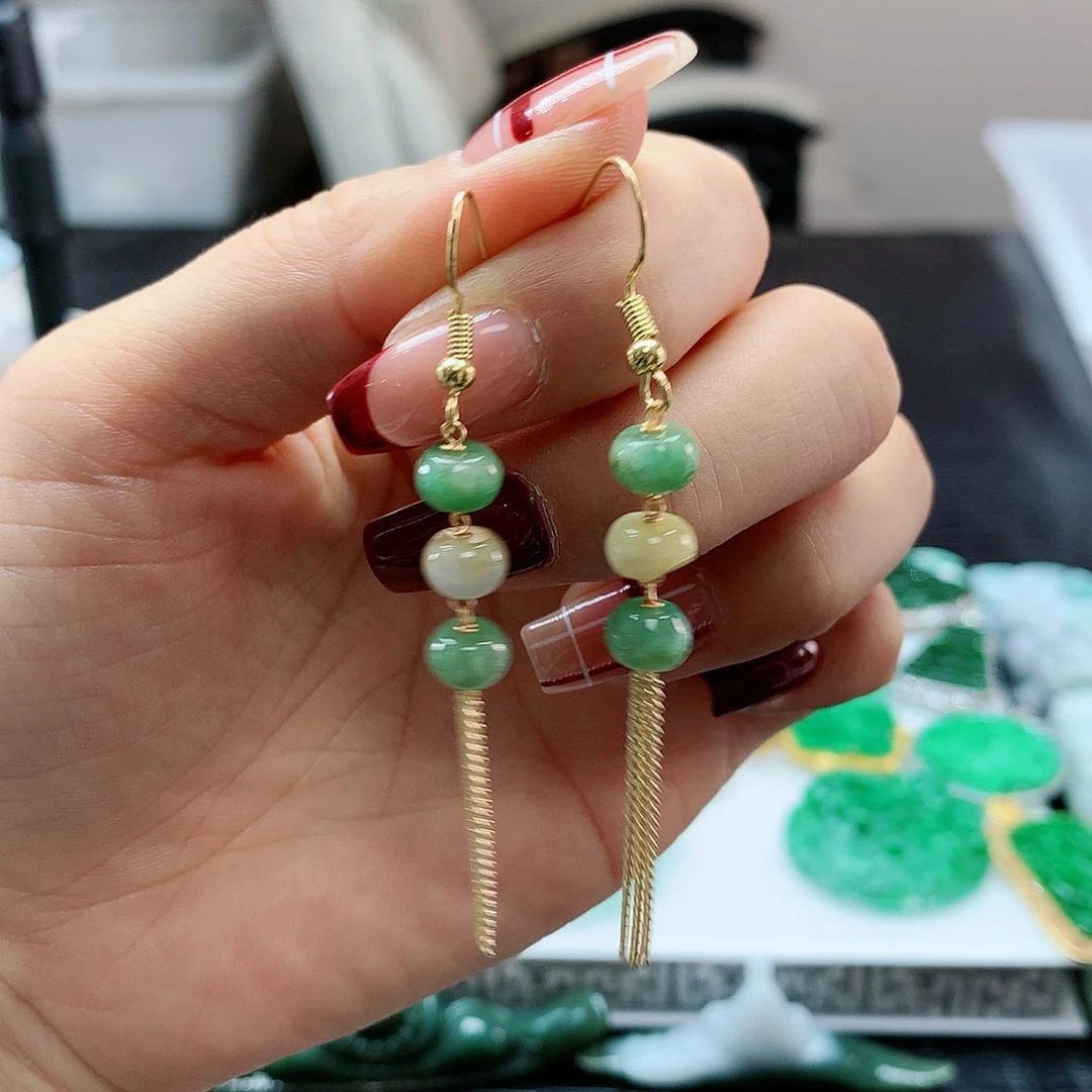 【闪购商品】翡翠耳饰未镶嵌，